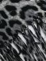 Saint Laurent Sjaal met luipaardprint dames wol Eén Zwart - Thumbnail 3