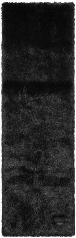 Saint Laurent Sjaal van imitatiebont Zwart