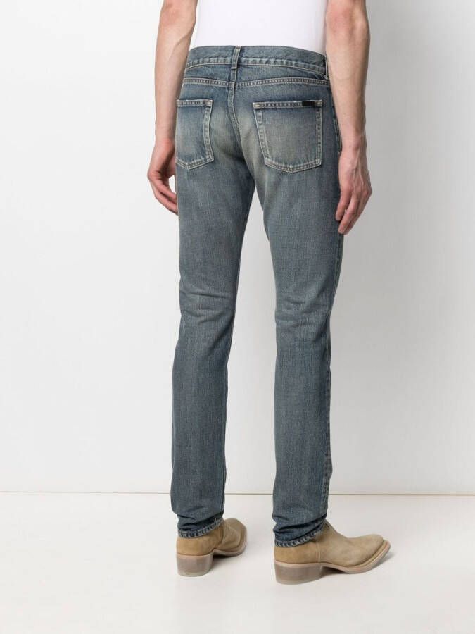 Saint Laurent Slim-fit jeans Blauw