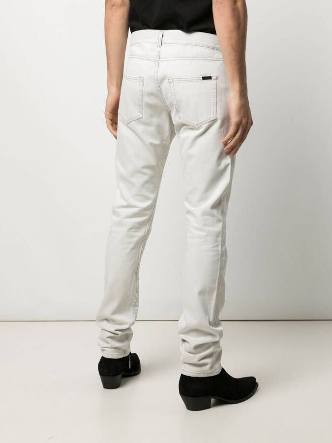 Saint Laurent Slim-fit jeans Wit