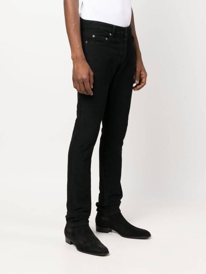 Saint Laurent Slim-fit jeans Zwart