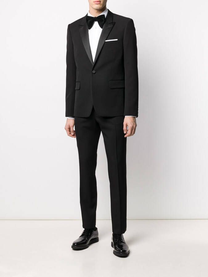 Saint Laurent Pak met zijden afwerking Zwart