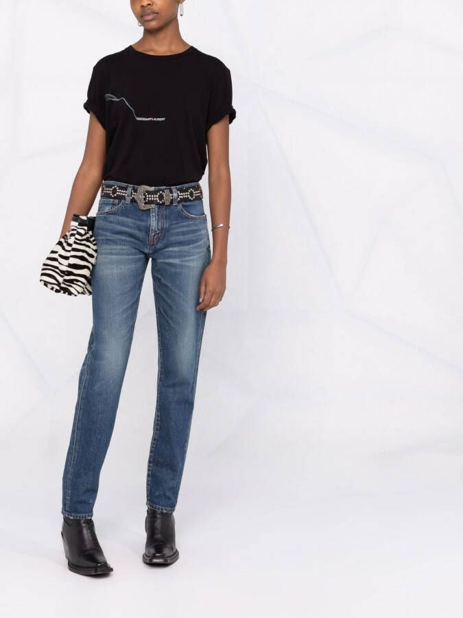 Saint Laurent Straight jeans Blauw