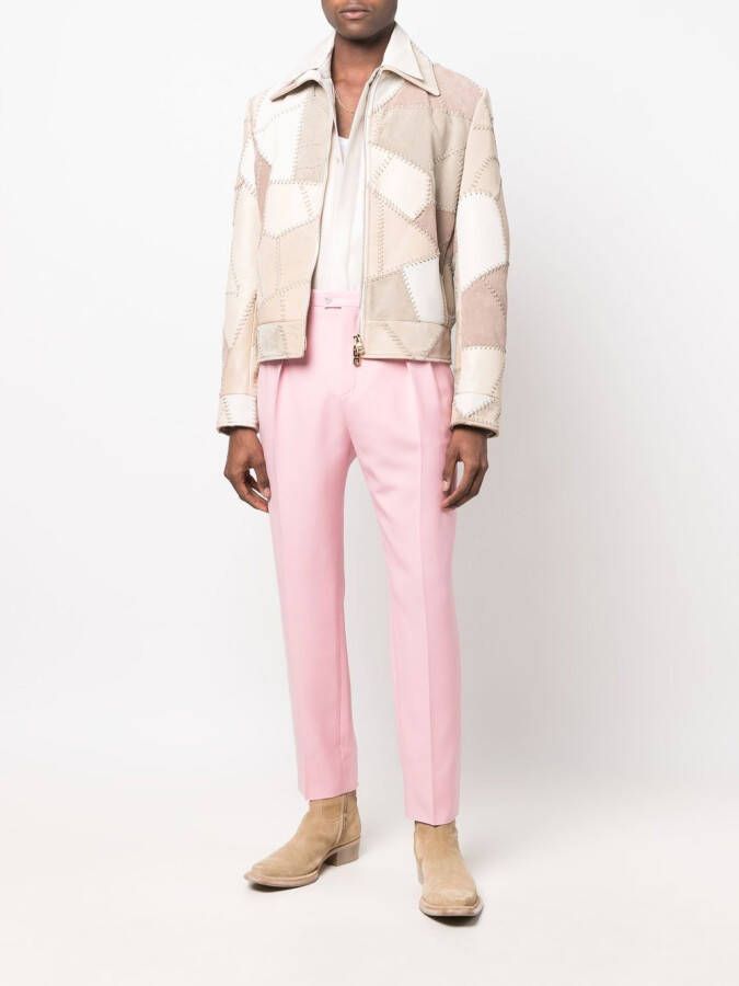 Saint Laurent Straight pantalon Roze