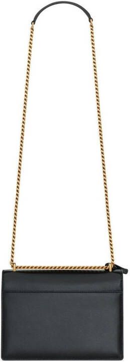 Saint Laurent Sunset tweekleurige schoudertas Zwart