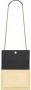 Saint Laurent Sunset tweekleurige schoudertas Zwart - Thumbnail 4