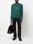 Saint Laurent Sweater met logoprint Groen - Thumbnail 2