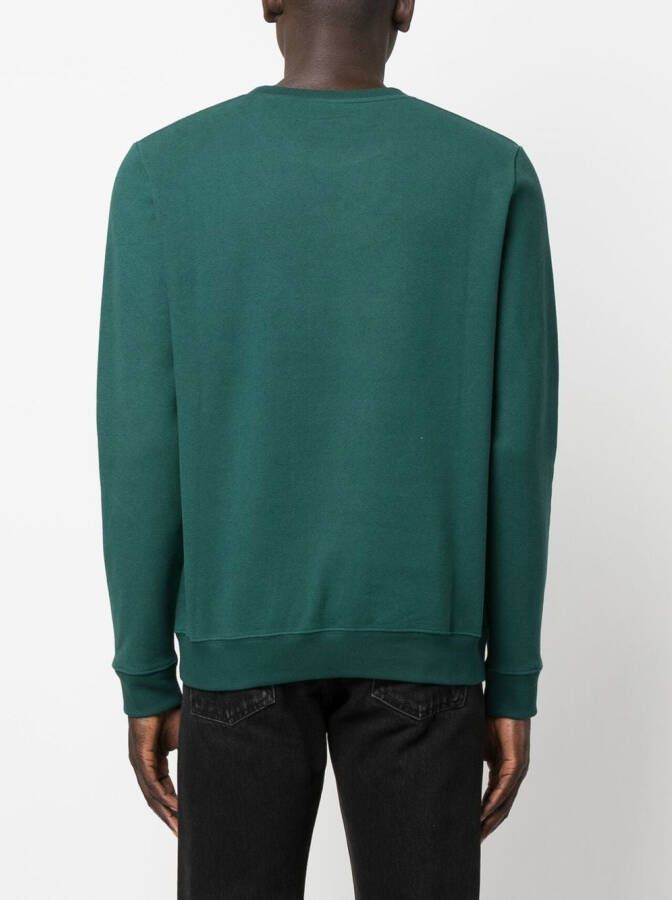 Saint Laurent Sweater met logoprint Groen