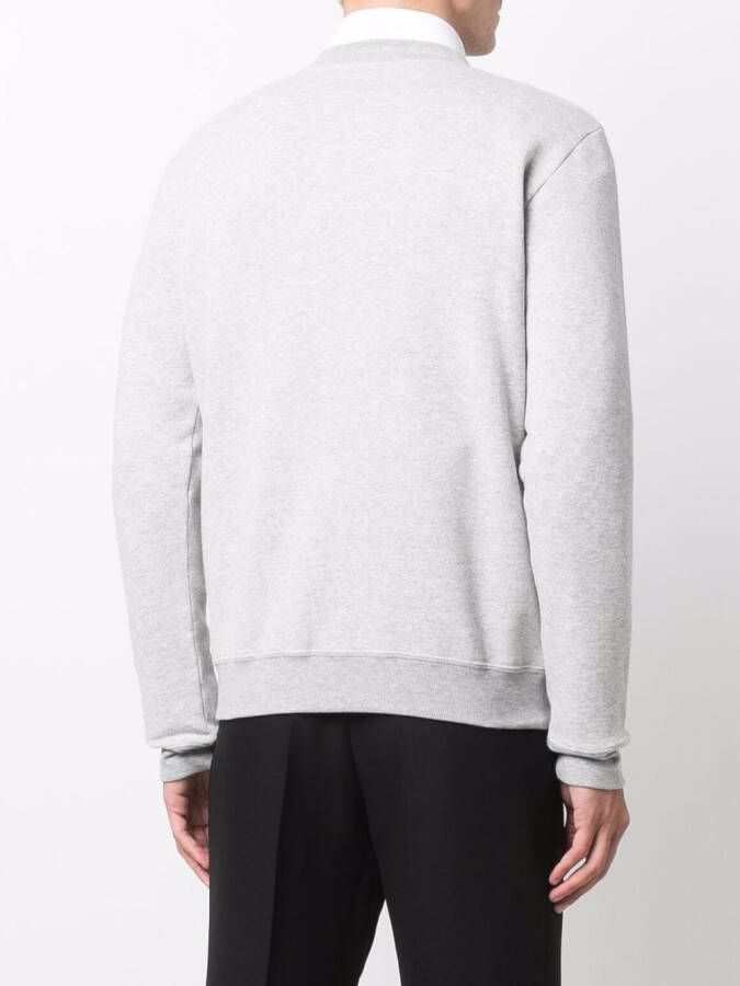 Saint Laurent Sweater met print Grijs