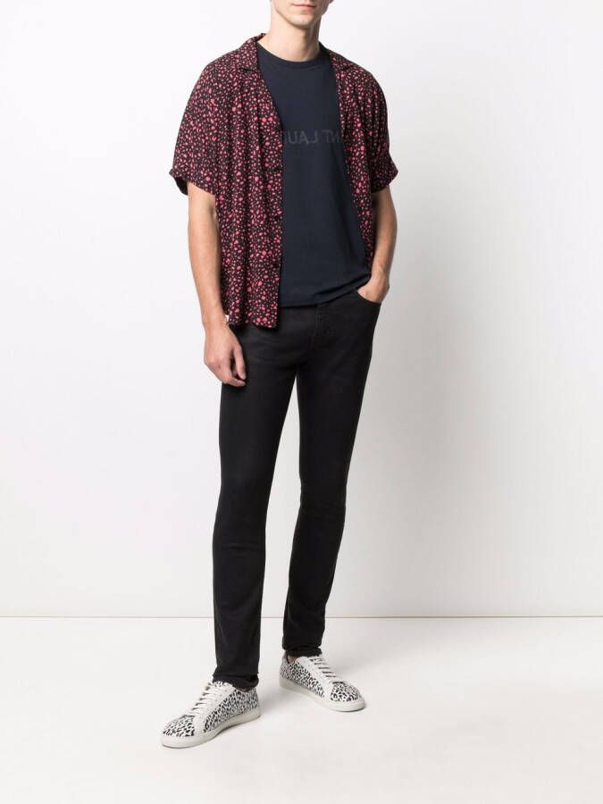 Saint Laurent Omkeerbaar T-shirt Blauw