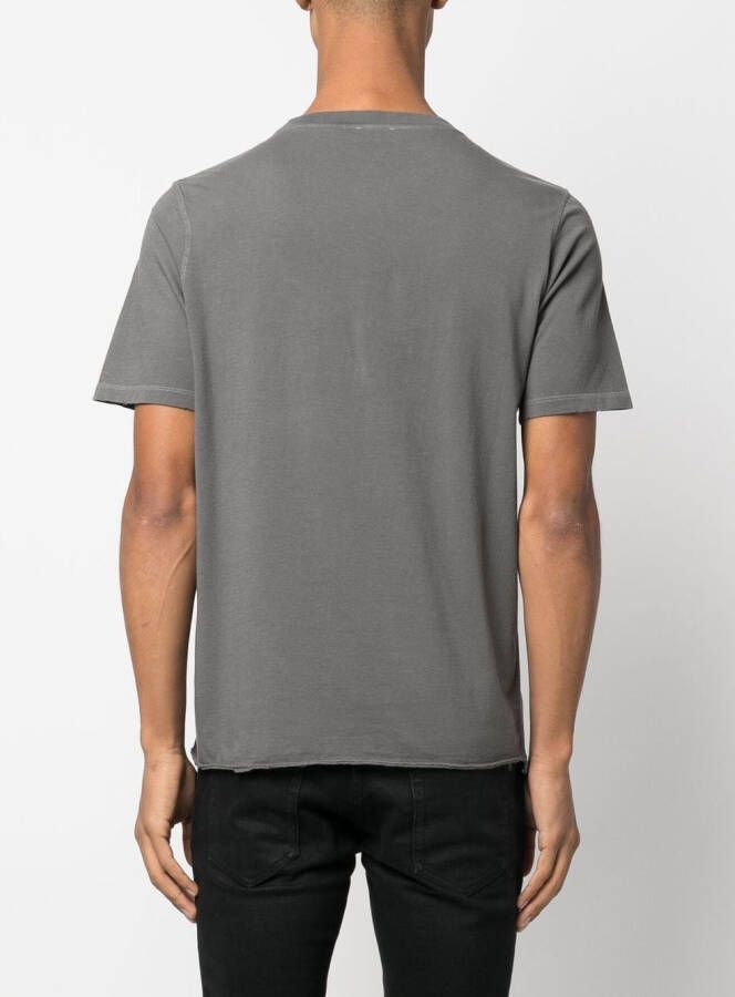Saint Laurent T-shirt met opgestikte zak Grijs