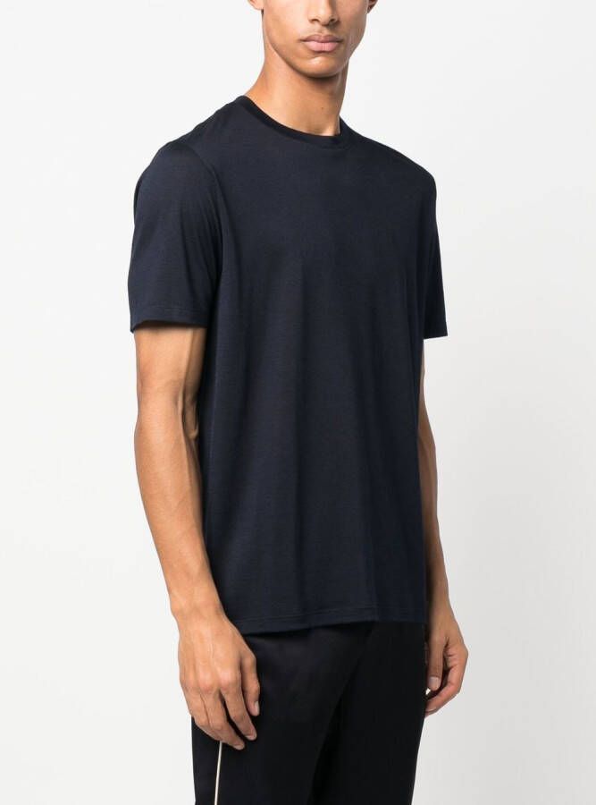 Saint Laurent T-shirt met ronde hals Blauw