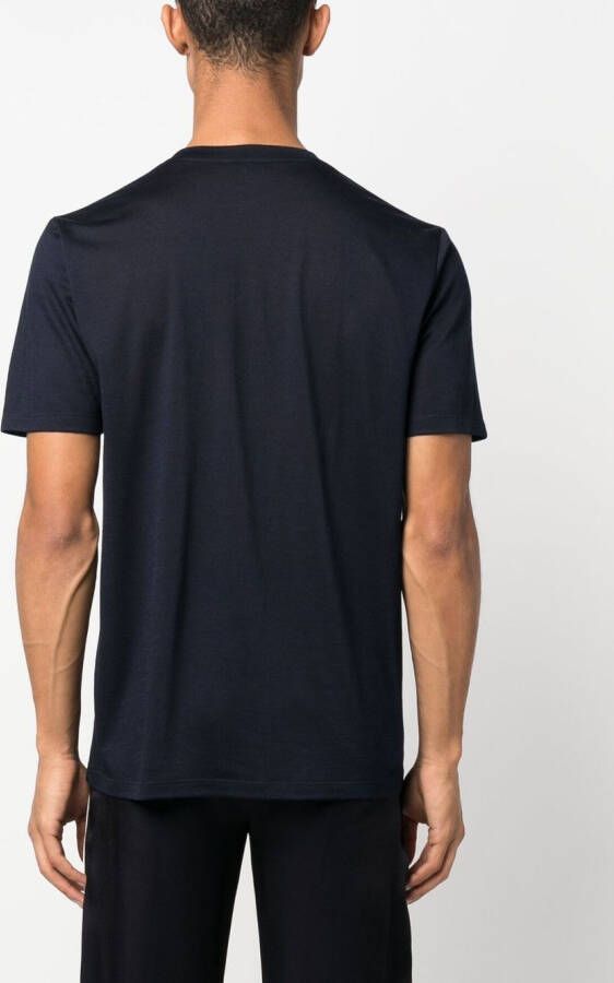 Saint Laurent T-shirt met ronde hals Blauw