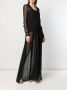 Saint Laurent Transparante jurk Zwart - Thumbnail 3