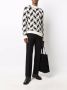 Saint Laurent Trui met chevron patroon Wit - Thumbnail 2