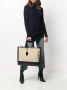 Saint Laurent Trui met omgeslagen kraag Blauw - Thumbnail 2