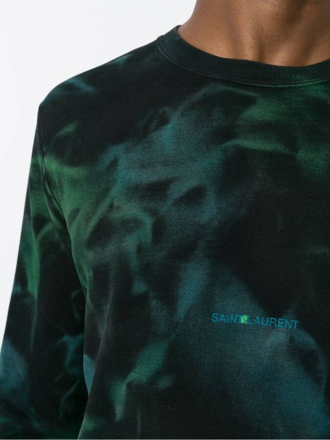Saint Laurent Trui met print Zwart