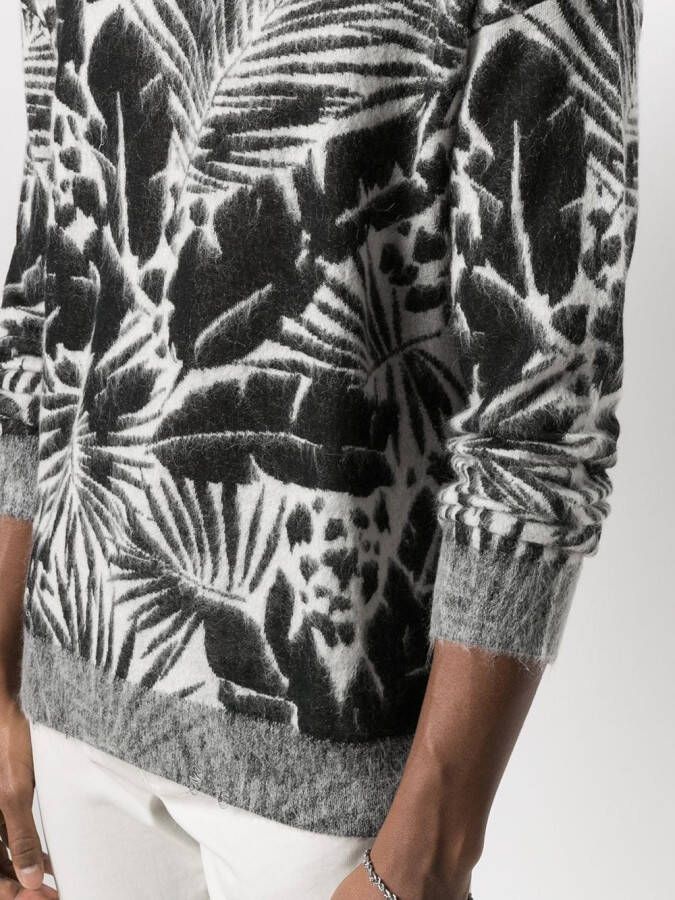Saint Laurent Trui met ronde hals Zwart
