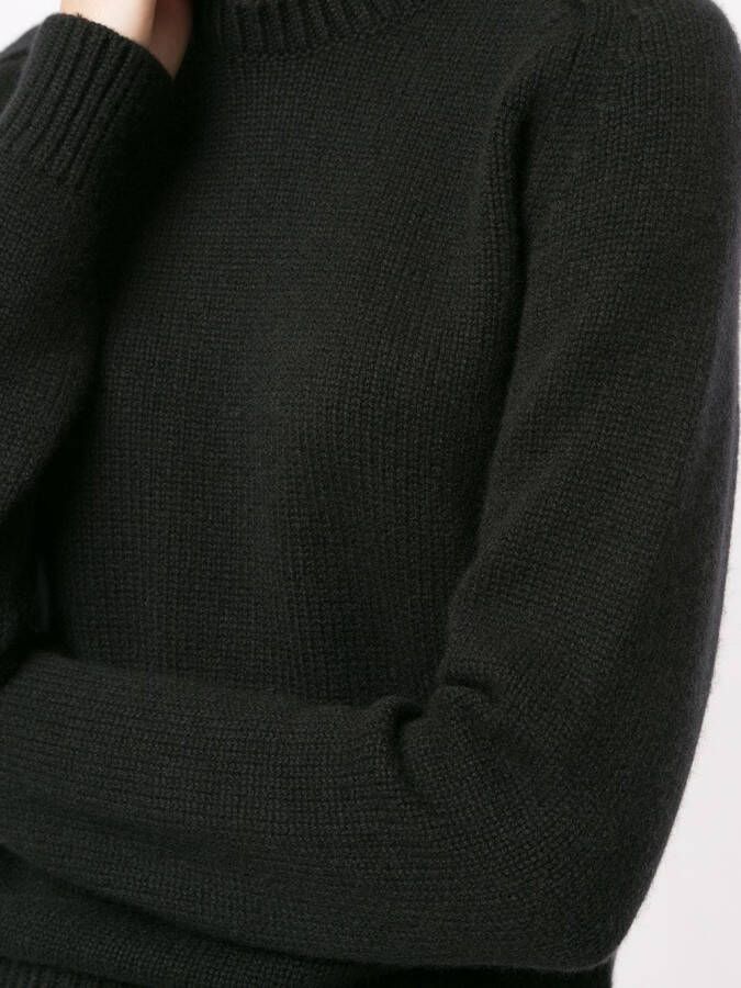 Saint Laurent Trui met ronde hals Zwart