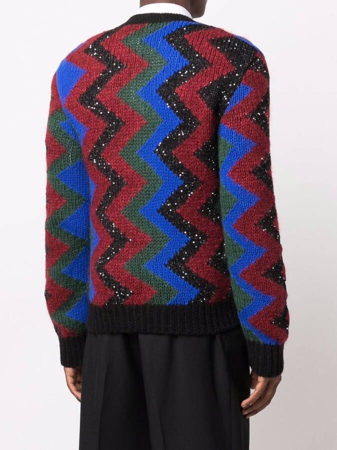 Saint Laurent Trui van wolmix Blauw