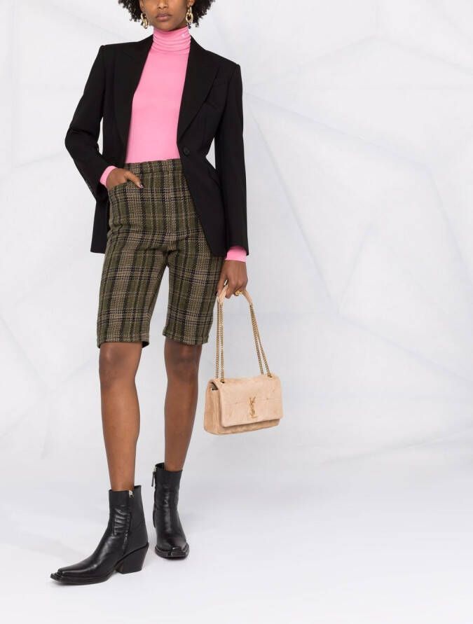 Saint Laurent Tweed bermuda shorts Groen