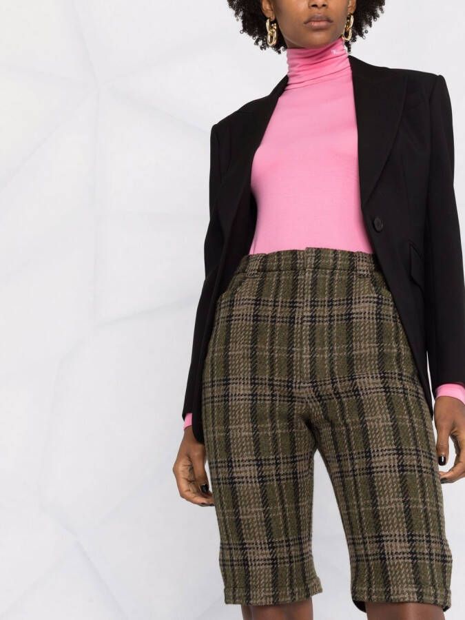 Saint Laurent Tweed bermuda shorts Groen