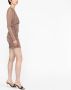 Saint Laurent Mini-jurk met V-hals Roze - Thumbnail 3