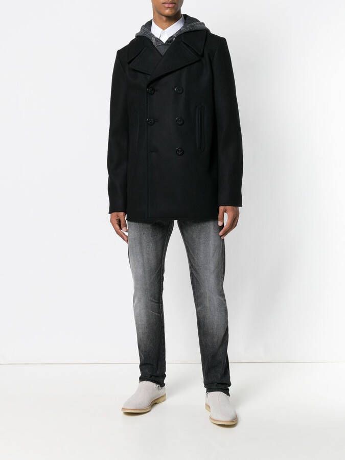 Saint Laurent vale jeans met rechte pijpen Grijs