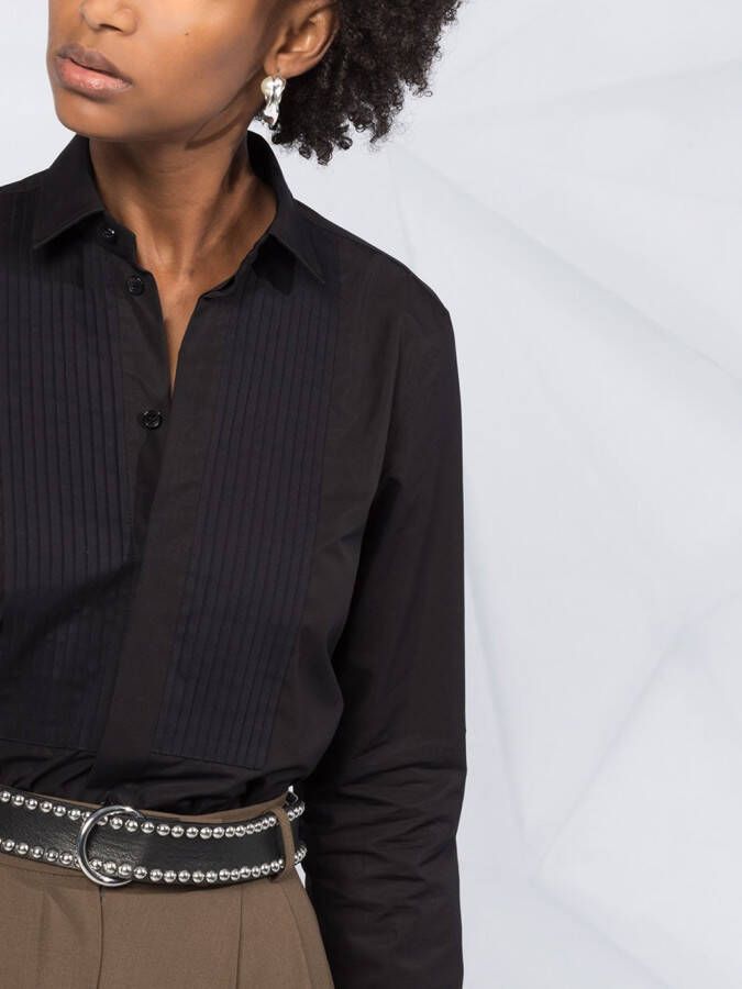 Saint Laurent Verfraaide blouse Zwart
