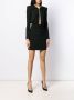 Saint Laurent Verfraaide mini-jurk Zwart - Thumbnail 3