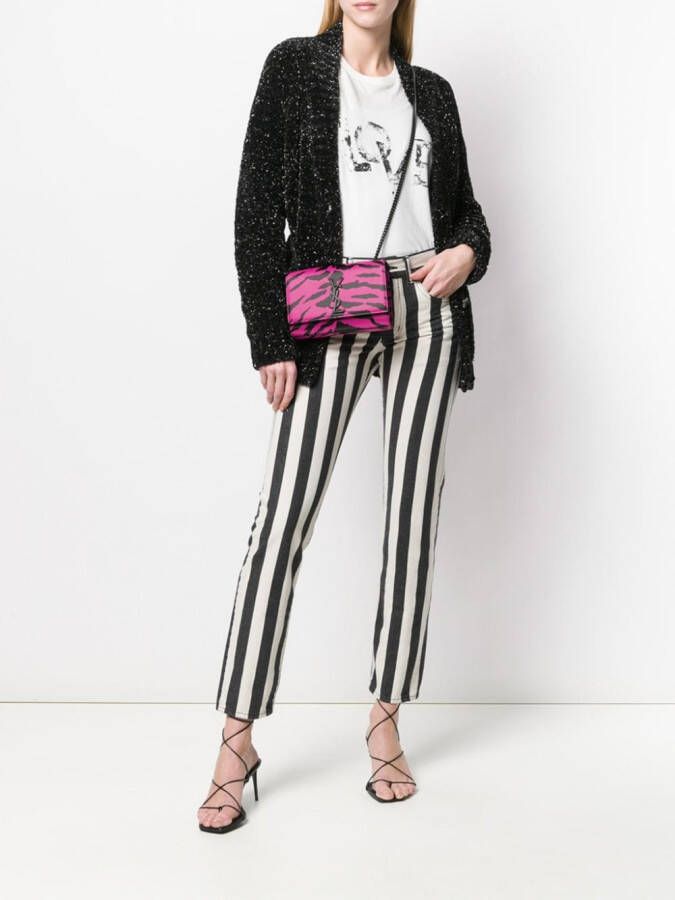 Saint Laurent Vest met V-hals Zwart