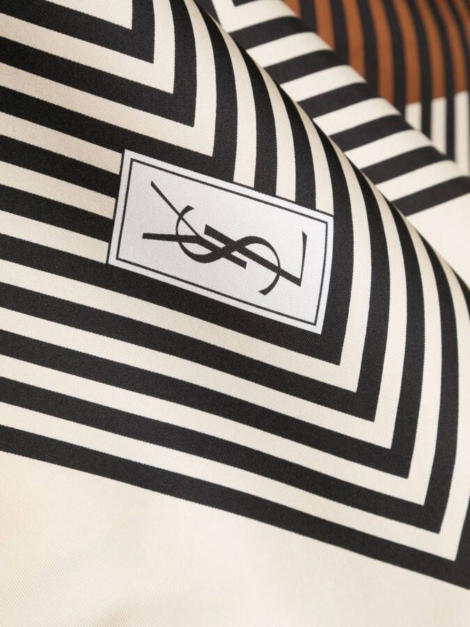 Saint Laurent Vierkante sjaal Beige