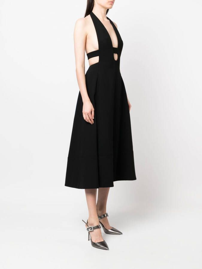 Saint Laurent Zijden jurk Zwart