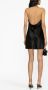 Saint Laurent Zijden mini-jurk Zwart - Thumbnail 4