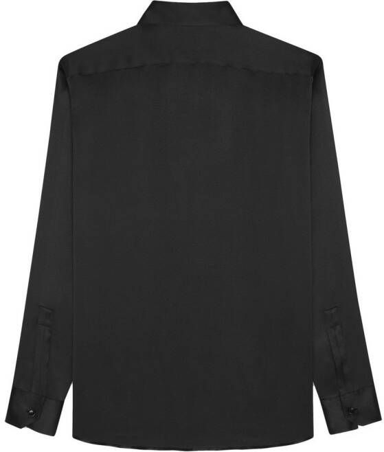 Saint Laurent Zijden overhemd Zwart