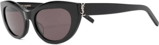 Saint Laurent Eyewear Zonnebril met cat-eye montuur Zwart