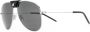 Saint Laurent Zonnebril met piloten montuur Zilver - Thumbnail 2