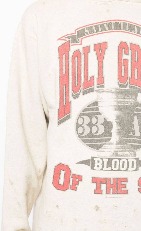 SAINT MXXXXXX Hoodie met grafische print Grijs