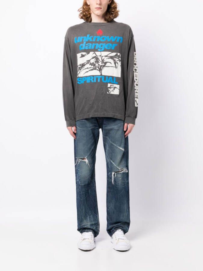 SAINT MXXXXXX T-shirt met print Grijs