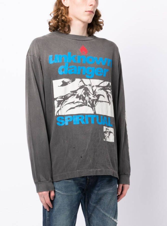 SAINT MXXXXXX T-shirt met print Grijs
