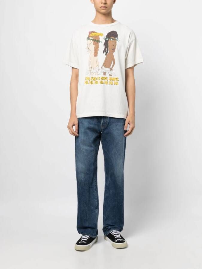 SAINT MXXXXXX T-shirt met print Wit