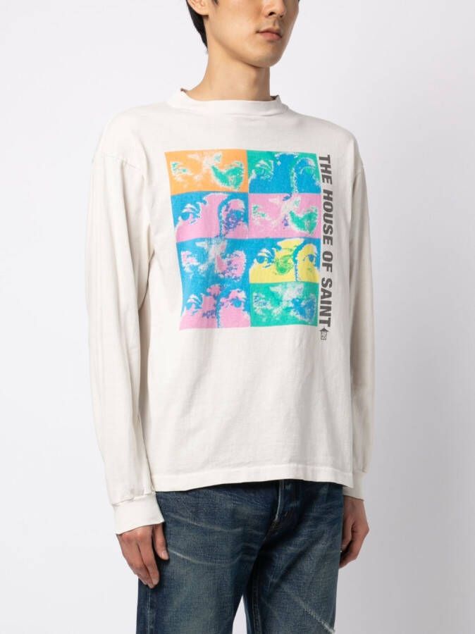 SAINT MXXXXXX T-shirt met print Wit