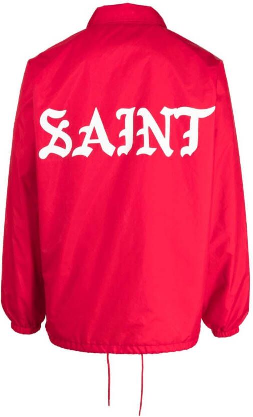 SAINT MXXXXXX Shirtjack met logoprint Rood