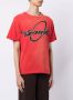 SAINT MXXXXXX T-shirt met logoprint Rood - Thumbnail 3