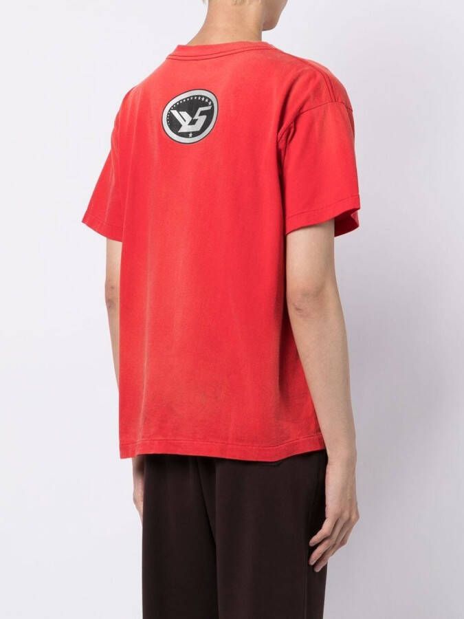 SAINT MXXXXXX T-shirt met logoprint Rood