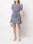 Saloni Blousejurk met bloemenprint Blauw - Thumbnail 2