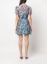 Saloni Blousejurk met bloemenprint Blauw - Thumbnail 4