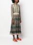 Saloni Jurk met grafische print Groen - Thumbnail 3