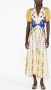 Saloni Jurk met bloemenprint Beige - Thumbnail 2