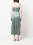Saloni Midi-jurk met bloemenprint Blauw - Thumbnail 4